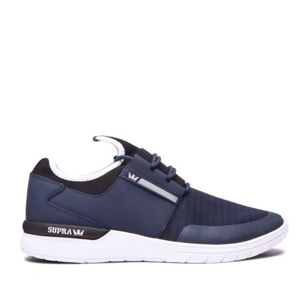 Supra Flow Run Mens Low Tops Shoes Navy UK 70RTJ